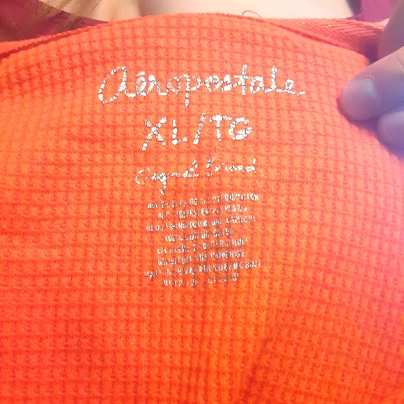 Areopostale pullover top with hoodie size XL/TG - Picture 6 of 8